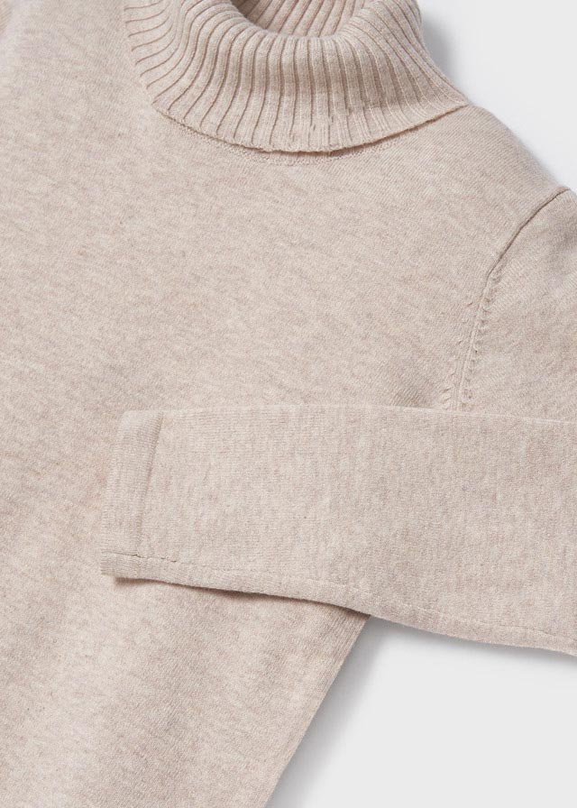 Girls Beige Roll Neck Top (mayoral) - CottonKids.ie - Shirts & Tops - 2 year - 3 year - 4 year