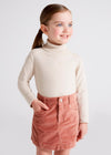 Girls Beige Roll Neck Top (mayoral) - CottonKids.ie - Shirts & Tops - 2 year - 3 year - 4 year