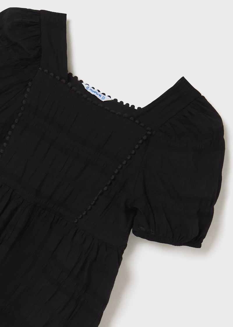 Girls Black Cotton Blouse (mayoral) - CottonKids.ie - 11-12 year - 13-14 year - 7-8 year