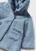 Girls Blue Bouclé Coat (mayoral) - CottonKids.ie - 12 month - 18 month - 2 year