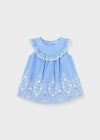 Girls Blue Embroidered Cotton Dress (mayoral) - CottonKids.ie - 12 month - 18 month - 2 year