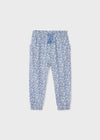Girls Blue Floral Cotton Trousers (mayoral) - CottonKids.ie - 2 year - 3 year - 4 year