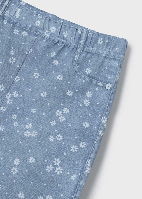 Girls Blue Floral Leggings (mayoral) - CottonKids.ie - 2 year - 3 year - 4 year