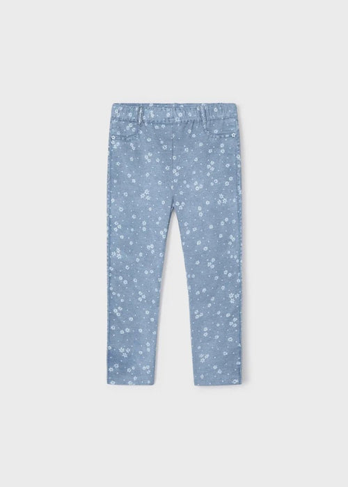 Girls Blue Floral Leggings (mayoral) - CottonKids.ie - 2 year - 3 year - 4 year