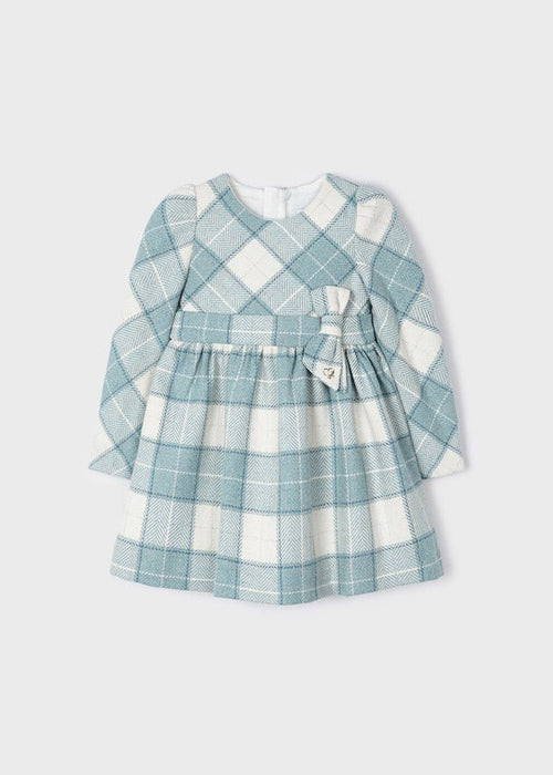 Girls Blue & Ivory Check Dress (mayoral) - CottonKids.ie - 2 year - 3 year - 4 year