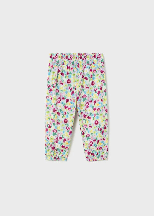 Girls Blue & Pink Floral Trousers (mayoral) - CottonKids.ie - pants - 12 month - 18 month - 2 year