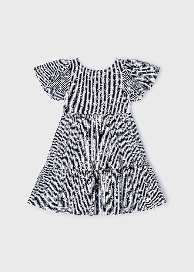 Girls Blue Stripe Cotton Dress (mayoral) - CottonKids.ie - 2 year - 4 year - 5 year