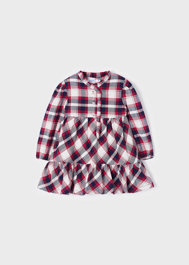 Girls Cotton Check Dress (mayoral) - CottonKids.ie - Dresses - 12 month - 18 month - 2 year