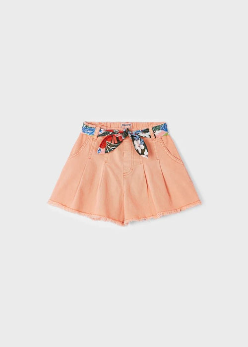 Girls Cotton Shorts With Print Belt (mayoral) - CottonKids.ie - Shorts - 2 year - 3 year - 4 year