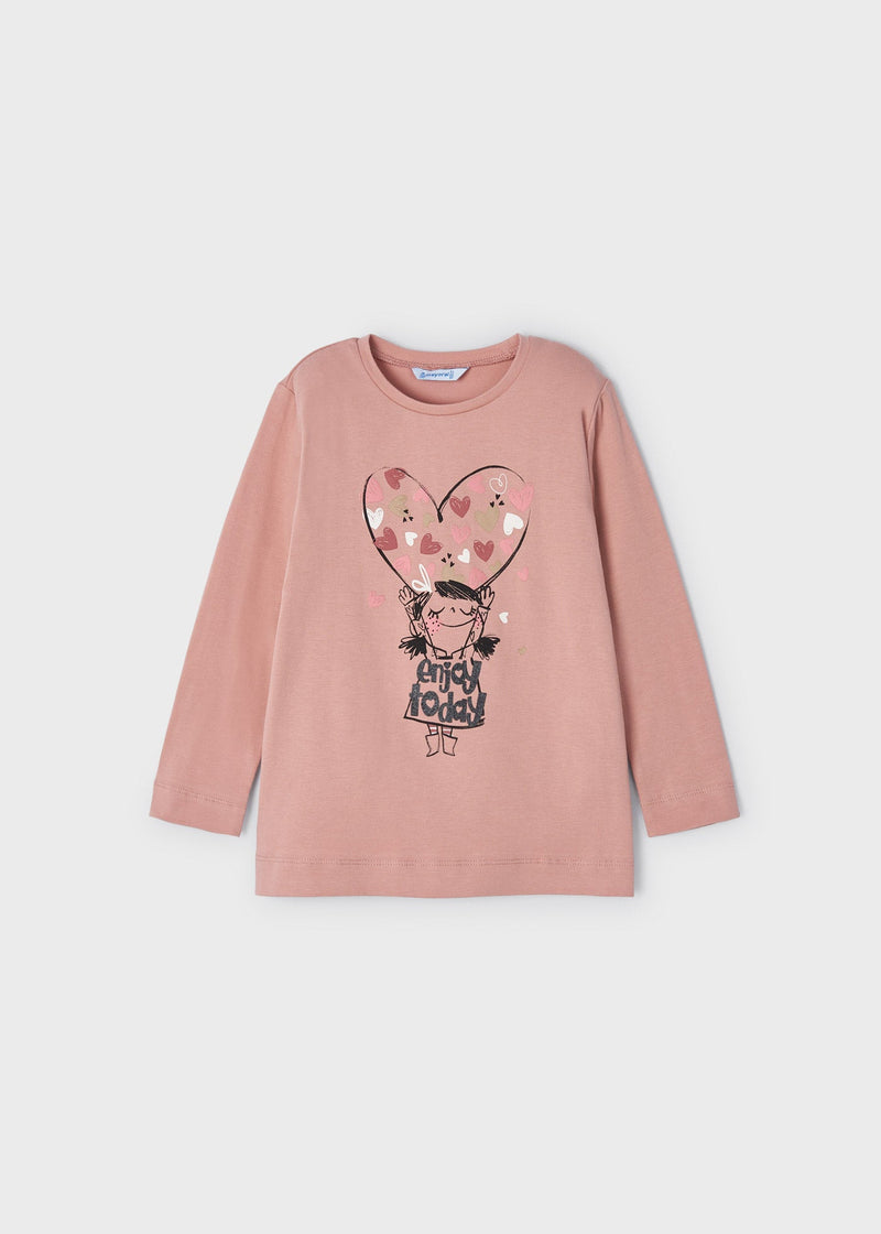 Girls Dusky Pink Cotton Top (mayoral) - CottonKids.ie - 2 year - 3 year - 4 year