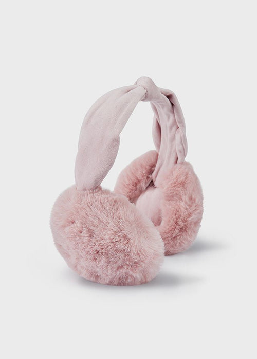 Girls Faux Fur Pink Ear Muffs (mayoral) - CottonKids.ie - Accessories - Girl - Hats & Gloves