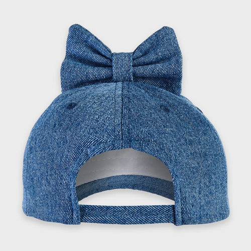 Girl's flower applique bow cap, sun hat (mayoral) - CottonKids.ie - Hat - 11-12 year - 4 year - 5 year