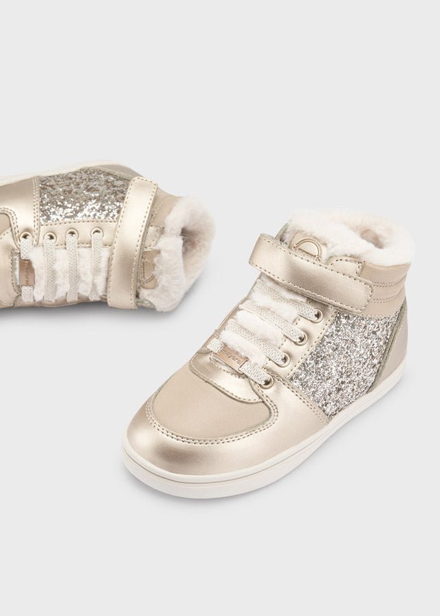 Girls Gold Leather Trainers (mayoral) - CottonKids.ie - Shoes - EU 24/UK 7 - EU 26/UK 8.5 - EU 27/UK 9.5