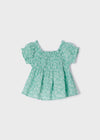 Girls Green Floral Blouse (mayoral) - CottonKids.ie - Top - 2 year - 3 year - 4 year