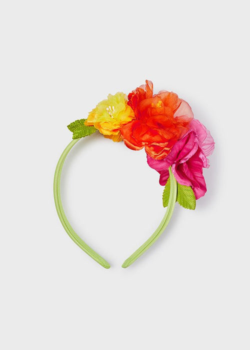 Girls Green Flower Appliqué Hairband (mayoral) - CottonKids.ie - Girl - Hair Accessories - Mayoral