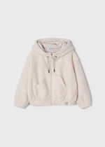 Girls Ivory Borg Zip-Up Jacket (mayoral) - CottonKids.ie - Jumper - 2 year - 3 year - 4 year