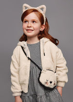 Girls Ivory Borg Zip-Up Jacket (mayoral) - CottonKids.ie - Jumper - 2 year - 3 year - 4 year