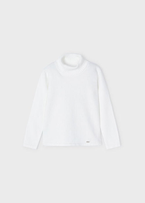 Girls Ivory Roll Polo Neck Top (mayoral) - CottonKids.ie - Shirts & Tops - 2 year - 3 year - 4 year