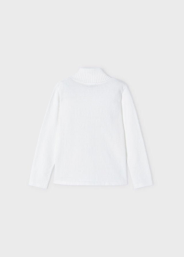 Girls Ivory Roll Polo Neck Top (mayoral) - CottonKids.ie - Shirts & Tops - 2 year - 3 year - 4 year