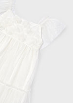 Girls Ivory Tulle Dress (mayoral) - CottonKids.ie - 2 year - 3 year - 4 year
