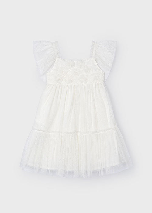 Girls Ivory Tulle Dress (mayoral) - CottonKids.ie - 2 year - 3 year - 4 year