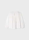 Girls Ivory Viscose Blouse (mayoral) - CottonKids.ie - Shirts & Tops - 2 year - 3 year - 4 year