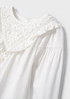 Girls Ivory Viscose Blouse (mayoral) - CottonKids.ie - Shirts & Tops - 2 year - 3 year - 4 year