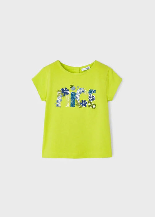 Girls Lime Embroidered T-shirt (mayoral) - CottonKids.ie - 2 year - 3 year - 4 year