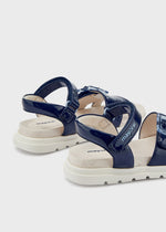 Girls Navy Blue Patent Sandals (mayoral) - CottonKids.ie - shoes - EU 26/UK 8.5 - EU 27/UK 9.5 - EU 28/UK 10