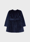 Girls Navy Blue Velvet Dress (mayoral) - CottonKids.ie - Dresses - 2 year - 3 year - 4 year