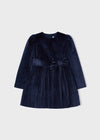 Girls Navy Blue Velvet Dress (mayoral) - CottonKids.ie - Dresses - 2 year - 3 year - 4 year