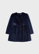 Girls Navy Blue Velvet Dress (mayoral) - CottonKids.ie - Dresses - 2 year - 3 year - 4 year