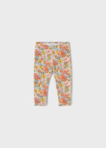 Girls Orange Floral Leggings (mayoral) - CottonKids.ie - 12 month - 18 month - 2 year