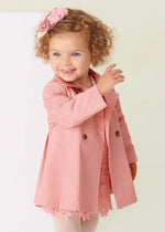 Girls Pink A-Line Lace Dress (mayoral) - CottonKids.ie - 12 month - 18 month - 2 year