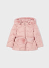 Girls Pink Belted Puffer Coat (mayoral) - CottonKids.ie - Coats & Jackets - 2 year - 3 year - 4 year