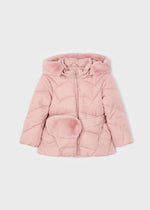 Girls Pink Belted Puffer Coat (mayoral) - CottonKids.ie - Coats & Jackets - 2 year - 3 year - 4 year