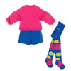 Girls Pink & Blue Jersey Shorts Set (AGATHA RUIZ DE LA PRADA) - CottonKids.ie - Dress - 12 month - 18 month - 2 year