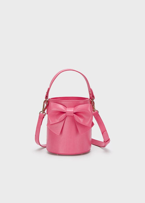 Girls Pink Bow Bucket Bag (mayoral) - CottonKids.ie - Accessories - Bags & Nursery Accessories - Girl