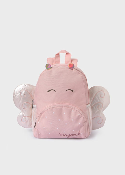 Girls Pink Butterfly Backpack (26cm) (mayoral) - CottonKids.ie - Girl - Mayoral - Toddler Backpacks