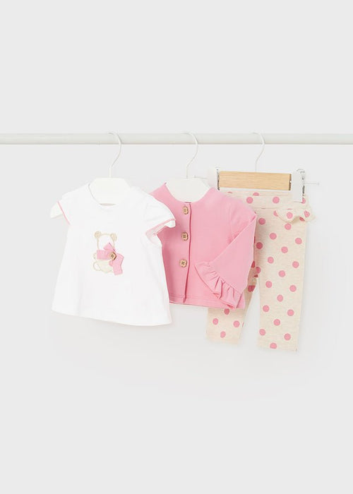 Girls Pink Cotton Leggings Set (mayoral) - CottonKids.ie - 1-2 month - 12 month - 18 month