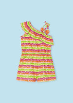 Girls Pink Cotton Zigzag Playsuit (mayoral) - CottonKids.ie - Shorts - 2 year - 3 year - 4 year