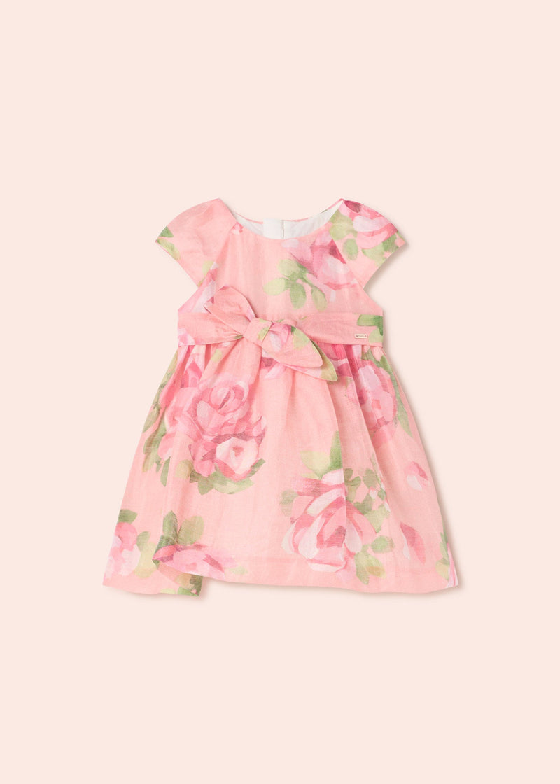 Girls Pink Floral Organza Dress (mayoral) - CottonKids.ie - 6 month - Dresses & Skirts - Girl