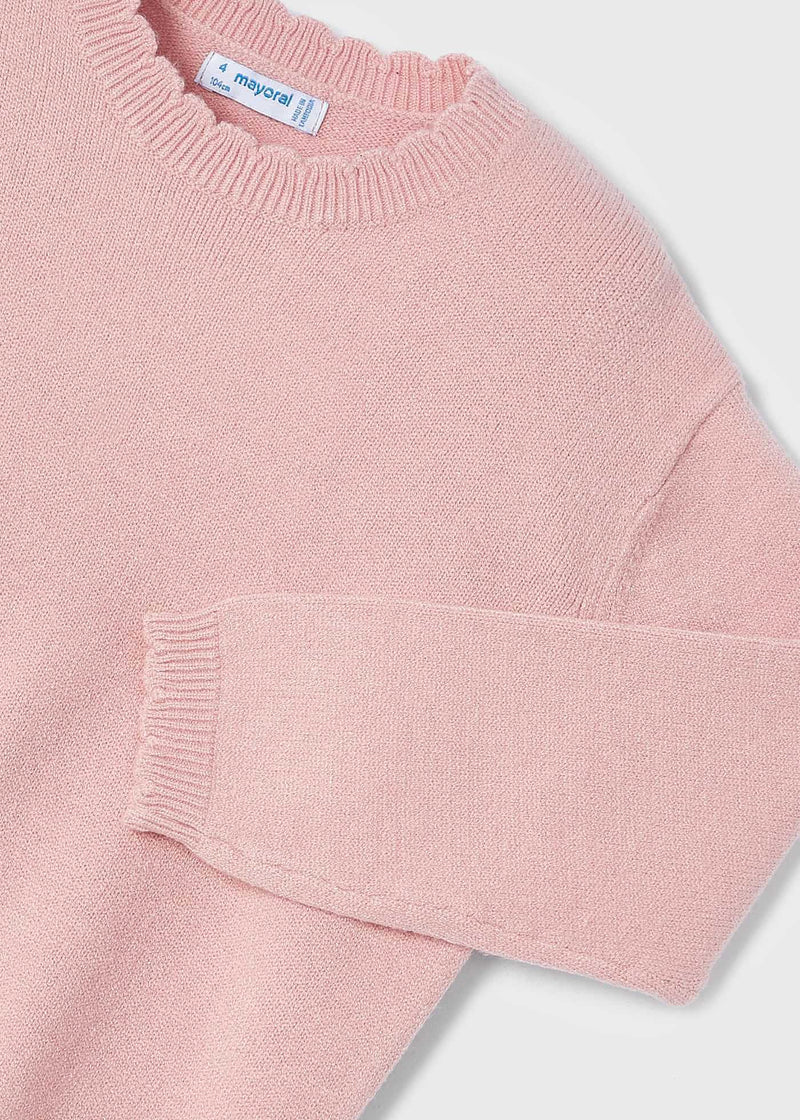 Girls Pink Knit Sweater (mayoral) - CottonKids.ie - Top - 2 year - 5 year - 7-8 year