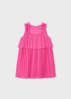Girls Pink Pleated Chiffon Dress (mayoral) - CottonKids.ie - 2 year - 3 year - 4 year