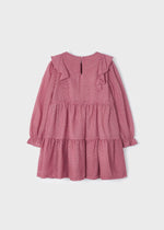 Girls Pink Plumeti Chiffon Dress (mayoral) - CottonKids.ie - 2 year - 3 year - 4 year