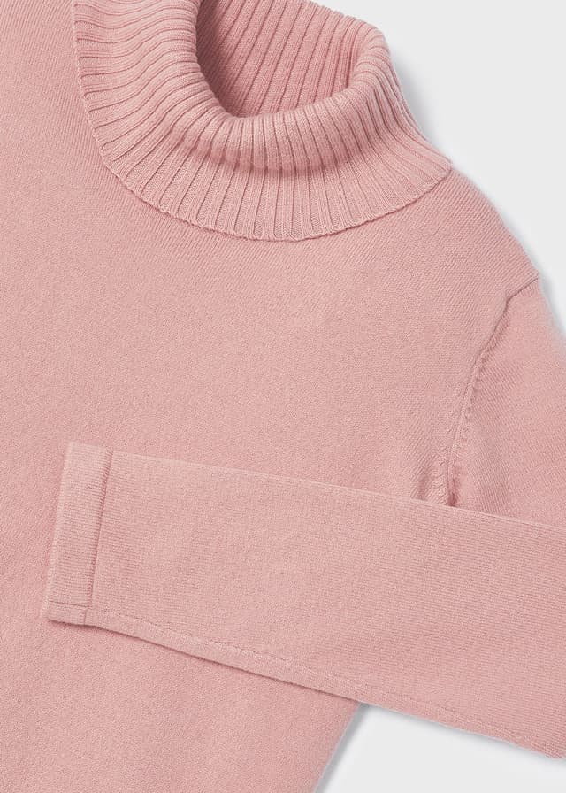 Girls Pink Roll Neck Top (mayoral) - CottonKids.ie - 3 year - 4 year - 5 year