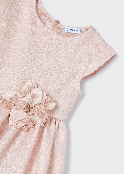 Girls Pink Shimmer Flower Dress (mayoral) - CottonKids.ie - 2 year - 3 year - 4 year