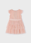 Girls Pink Tulle Plissé Sparkle Dress (mayoral) - CottonKids.ie - 2 year - 3 year - 4 year