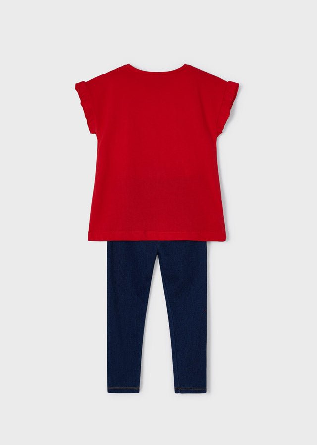 Girls Red & Blue Leggings Set (mayoral) - CottonKids.ie - 2 year - 3 year - 4 year
