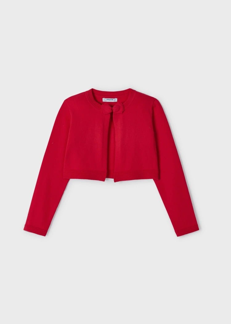 Girls red bolero cardigan best sale